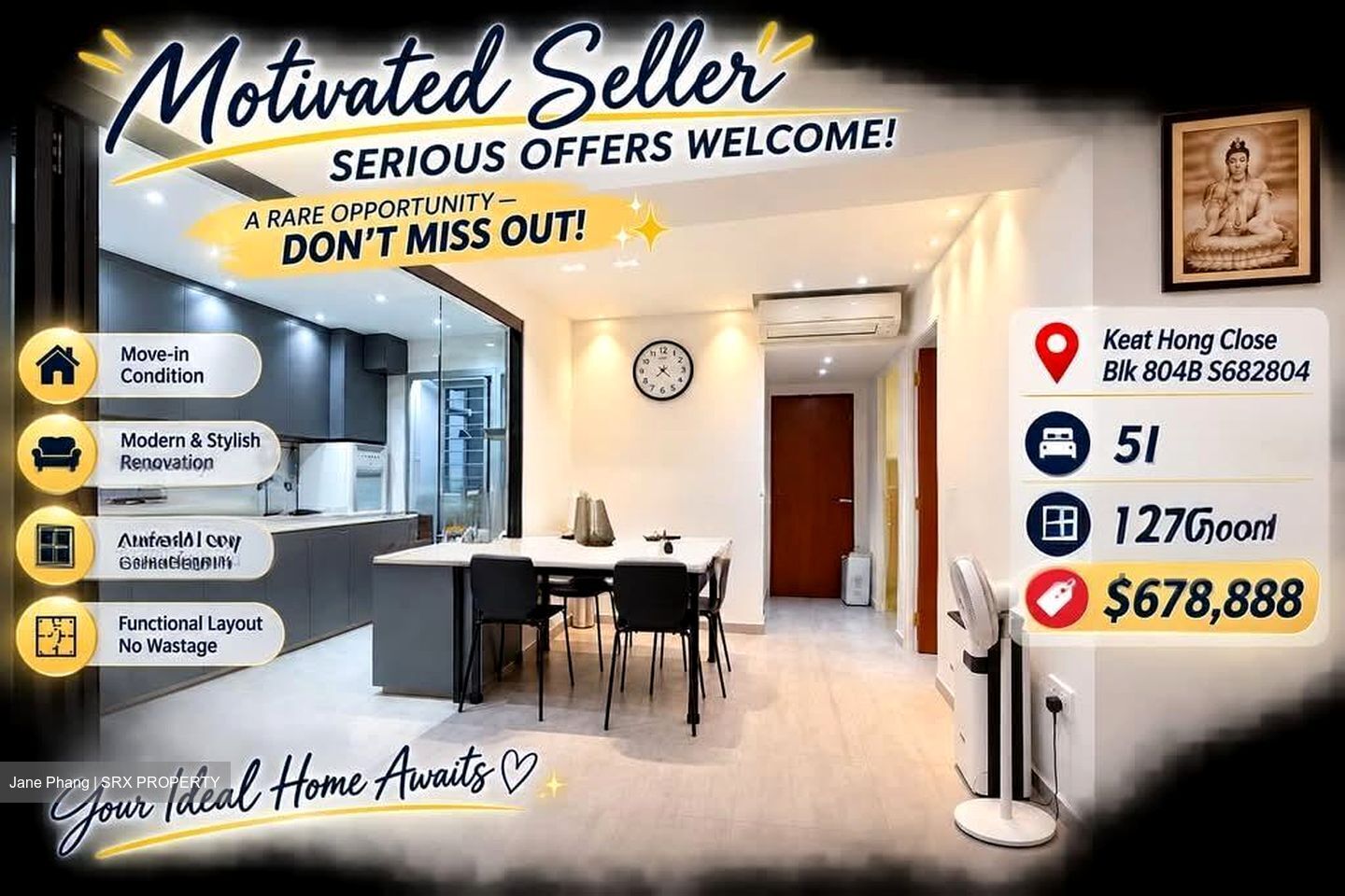 Blk 804B Keat Hong Pride (Choa Chu Kang), HDB 5 Rooms #604252521